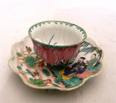 Lot 120 - Chinese teacup and saucer
