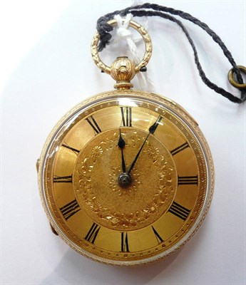 Lot 210 - An 18ct gold pocket watch