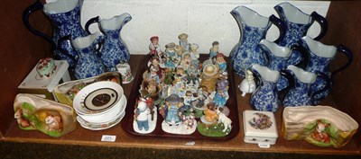 Lot 223 - Quantity of Withernsea pottery, Leonardo groups and sundry on two shelves