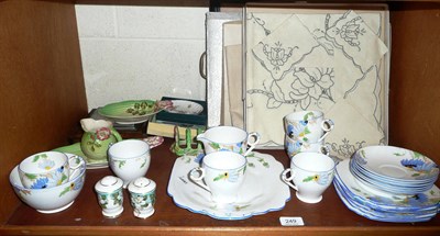 Lot 249 - Quantity of linen (as new), Wellington pottery, shorter tea set etc