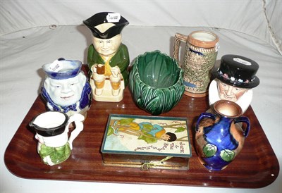 Lot 261 - Quantity of ceramics and tin box