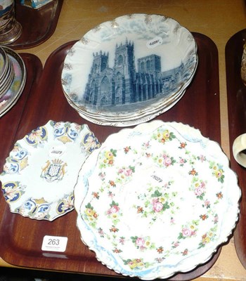 Lot 263 - Five plates and a bowl