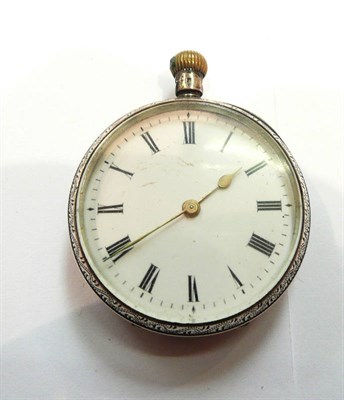 Lot 292 - A Continental lady's fob watch