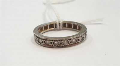 Lot 294 - A diamond half eternity ring