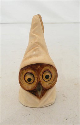 Lot 327 - A Royal Worcester owl candle extinguisher