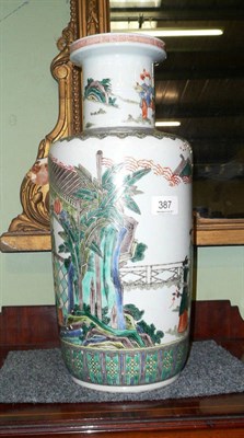 Lot 387 - Famille verte Chinese vase