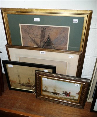 Lot 422 - Watercolour by E. K. Marshall 'Palermo' together with another example by the same artist...