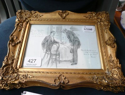 Lot 427 - Sydney Hampley, 'Punch' sketch