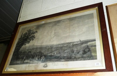 Lot 433 - An engraving 'Vue de Rome' in oak frame