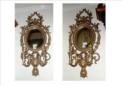 Lot 461 - Pair of gilt mirrors