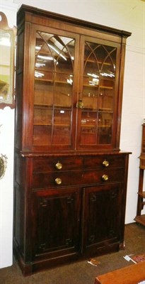 Lot 470 - George III mahogany bookcase