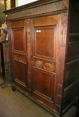 Lot 485 - Dutch oak cupboard