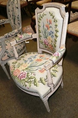 Lot 537 - French elbow chair