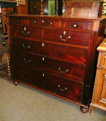 Lot 574 - Victorian mahogany five height chest of drawers