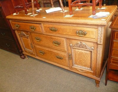 Lot 575 - Victorian oak sideboard