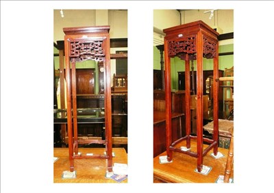 Lot 576 - Pair of Chinese pedestals