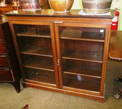 Lot 609 - Edwardian glazed bookcase