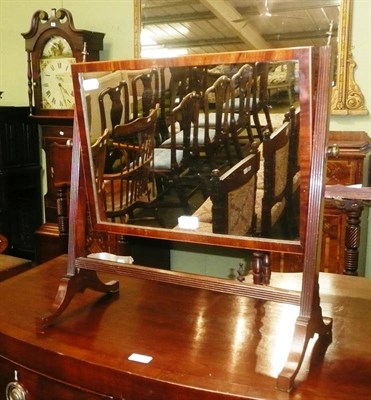 Lot 610 - Regency mahogany toilet mirror