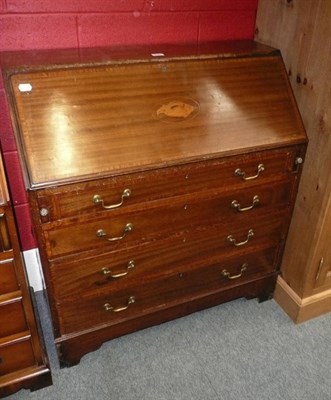 Lot 718 - An Edwardian inlaid mahogany bureau