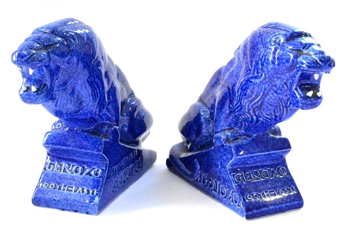 Lot 450 - Genozo Toothpaste: A Pair of Ashtead Pottery Advertising Figures, designed by Percy Metcalfe,...