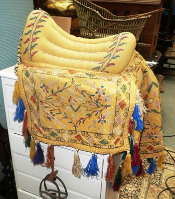 Lot 754 - Persian saddle