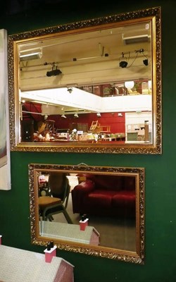 Lot 784 - Two gilt framed wall mirrors