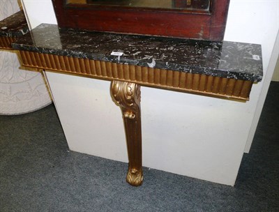 Lot 800 - Pair of gilt console tables