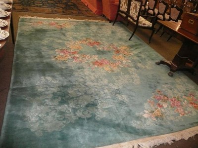 Lot 818 - Chinese green carpet