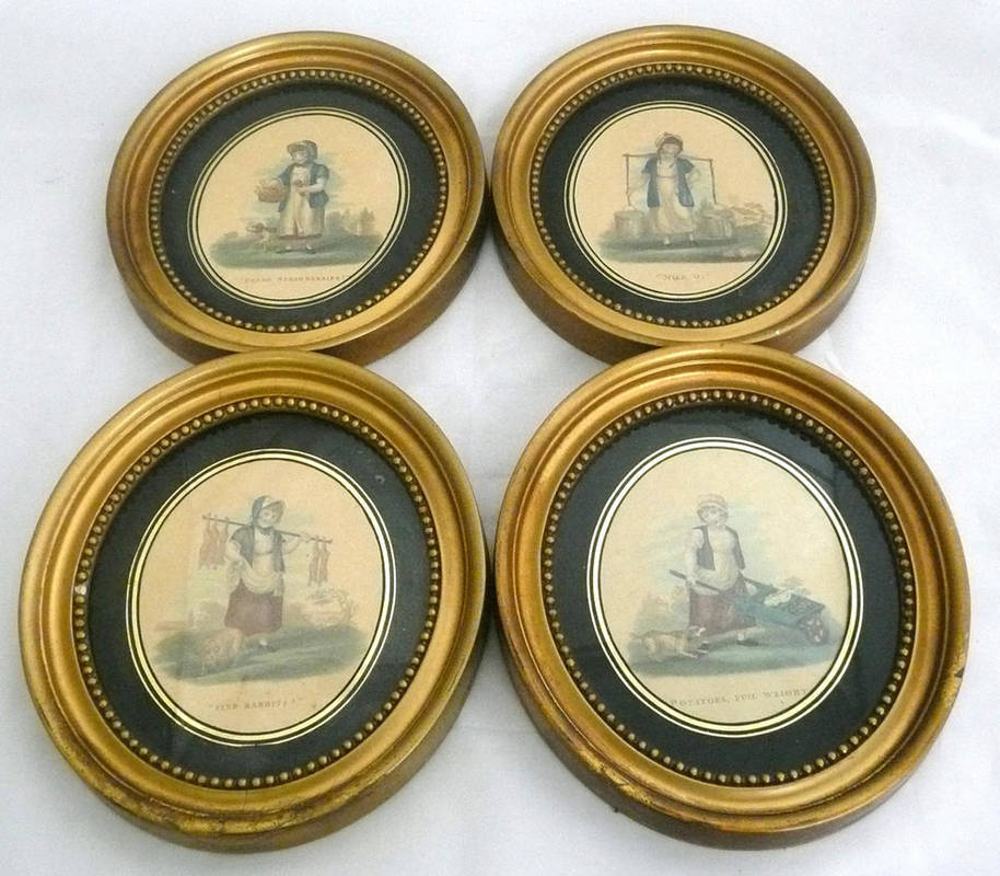 Lot 51 - A set of four 19th century gilt framed prints