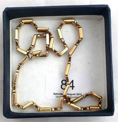 Lot 84 - A 9ct gold necklace