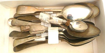 Lot 95 - Silver spoons, approx 30oz