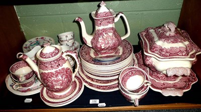 Lot 132 - Quantity of Masons china and a George Jones tea set