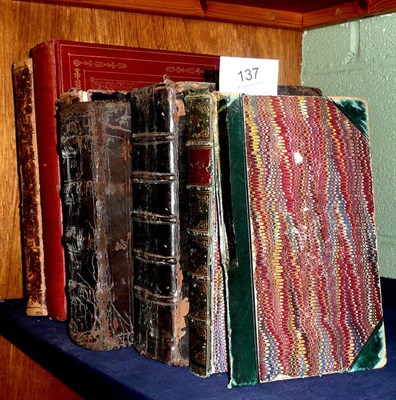 Lot 137 - A small quantity of books including an early Bible and an 1821 3rd Edition of Ivanhoe