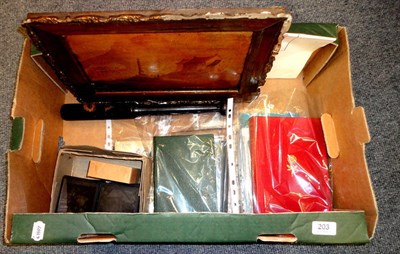 Lot 203 - Quantity of books, 19th century oil painting and a truncheon