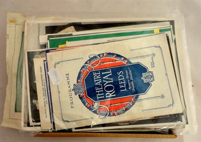 Lot 215 - A small collection of postcards, theatre programmes and photographs