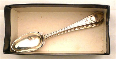 Lot 332 - A set of six Scottish provincial silver spoons stamped FH, 2oz