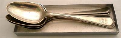 Lot 334 - Five Continental white metal serving spoons, 8.9oz