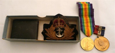 Lot 337 - A Victory medal to Lieutenant R Bowland, a silver pendant etc