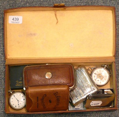 Lot 439 - A quantity of small silver, watches etc