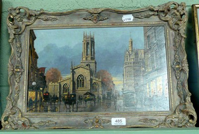 Lot 485 - Pierre Cortes street scene 'All Saints Church, York 1908'