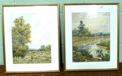 Lot 488 - Two watercolour river scenes by Dudley Tennant