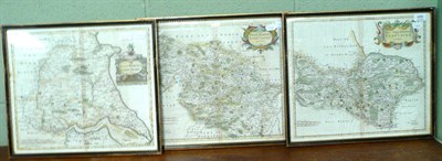 Lot 489 - Three framed Morden maps of the East, West and North Riding of Yorkshire