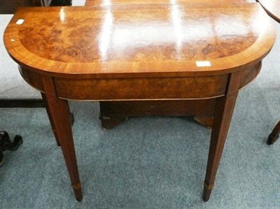 Lot 546 - Pair of reproduction burr elm side tables