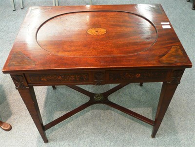 Lot 576 - A 19th century North European mahogany side table