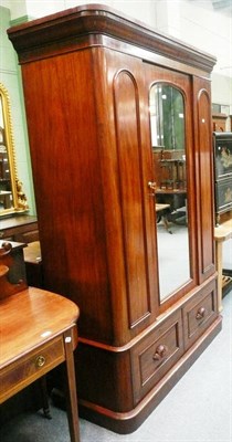 Lot 602 - A Victorian mahogany single door wardrobe