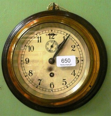 Lot 650 - A ships clock