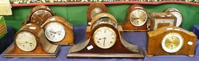 Lot 657 - Ten assorted mantel clocks