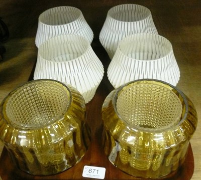 Lot 671 - Three stylish 1970s light fittings