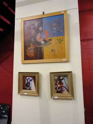 Lot 677 - Three oils by Stephen Gavin