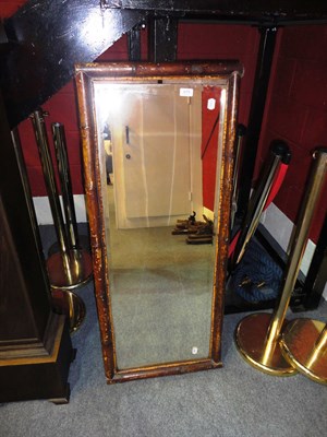 Lot 679 - Victorian bamboo framed wall mirror